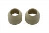 35mm Rubber Fork Boots White